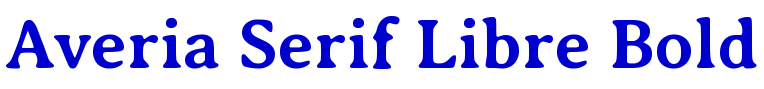 Averia Serif Libre Bold fonte