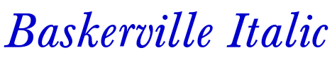 Baskerville Italic fonte