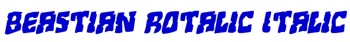 Beastian Rotalic Italic fonte