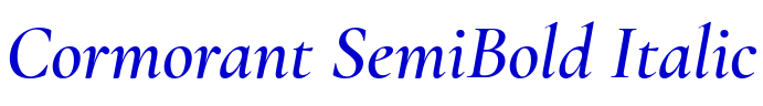 Cormorant SemiBold Italic fonte