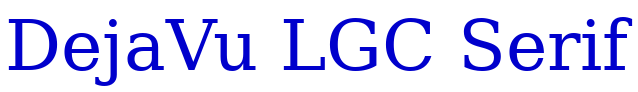 DejaVu LGC Serif fonte