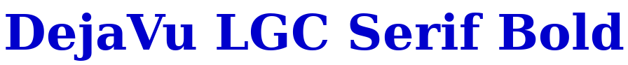 DejaVu LGC Serif Bold fonte