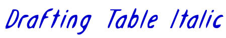 Drafting Table Italic fonte