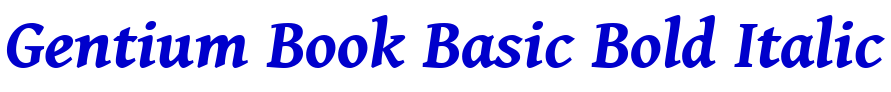 Gentium Book Basic Bold Italic fonte