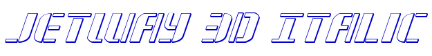 Jetway 3D Italic fonte