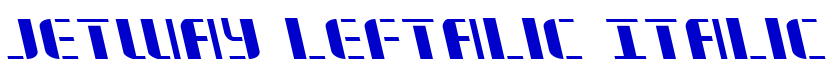 Jetway Leftalic Italic fonte