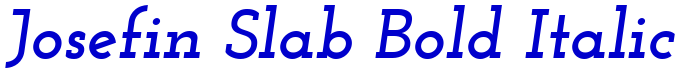 Josefin Slab Bold Italic fonte