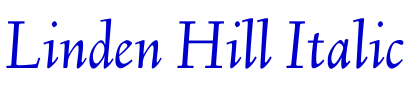 Linden Hill Italic fonte