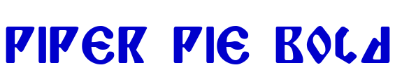 Piper Pie Bold fonte