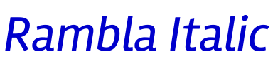 Rambla Italic fonte