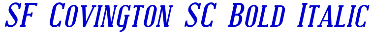 SF Covington SC Bold Italic fonte