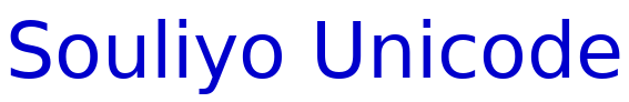 Souliyo Unicode fonte