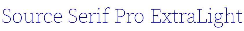 Source Serif Pro ExtraLight fonte
