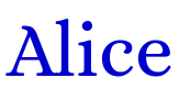 Alice fonte