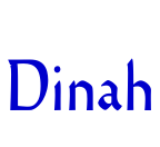 Dinah fonte